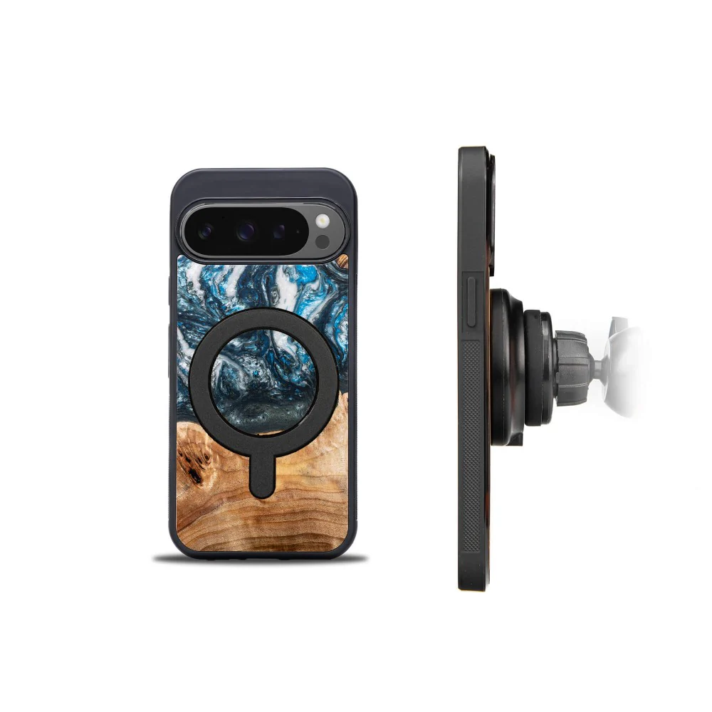 Holzhülle für Google Pixel 10 Pro XL, Bewood Unique Planets Erde für MagSafe - Image 3