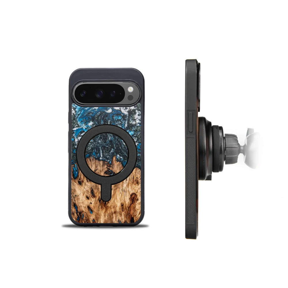 Holzhülle für Google Pixel 10 Pro XL, Bewood Unique Planets Erde für MagSafe - Image 4