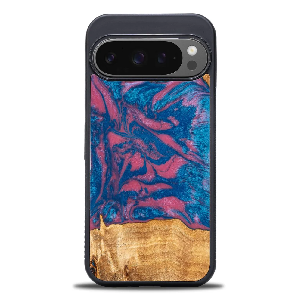 Holzhülle für Google Pixel 9 / 9 Pro, Bewood Unique Neons Vegas