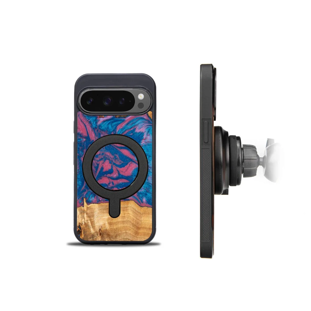 Holzhülle für Google Pixel 9 Pro XL, Bewood Unique Neons Vegas für MagSafe - Image 2
