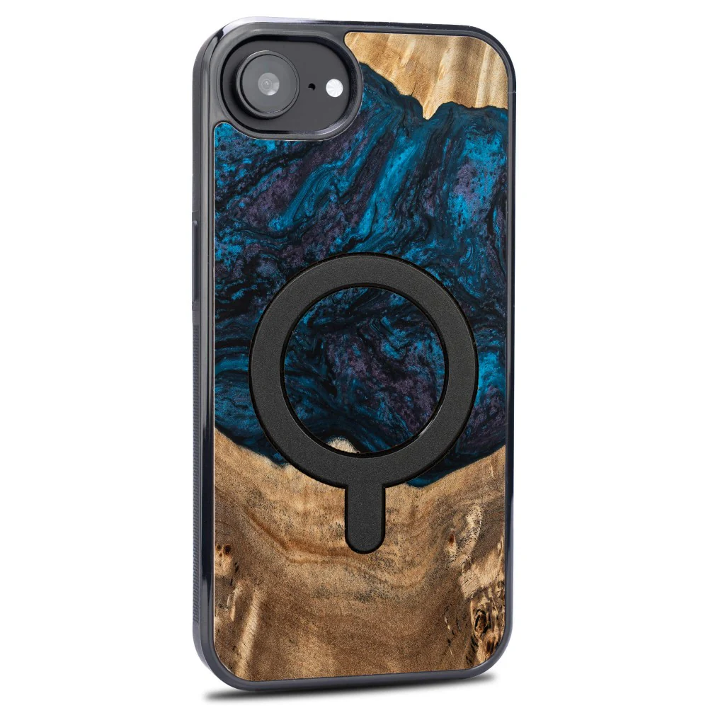 Holzhülle für iPhone 17e / 16e, Bewood Unique Planets Neptun für MagSafe - Image 2