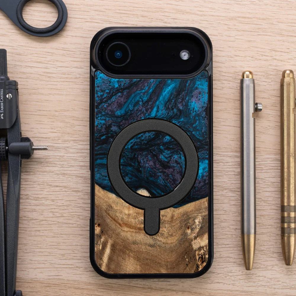 Holzhülle für iPhone Air, Bewood Unique Planets Neptun für MagSafe - Image 4