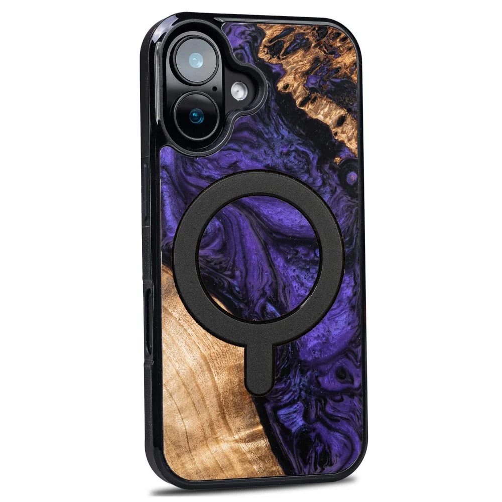 Holzhülle für iPhone 17, Bewood Unique Violet für MagSafe - Image 2