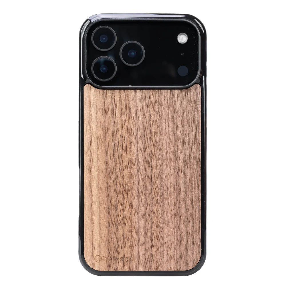 Holzhülle für iPhone 17 Pro Max, Bewood Amerikanischer Nussbaum