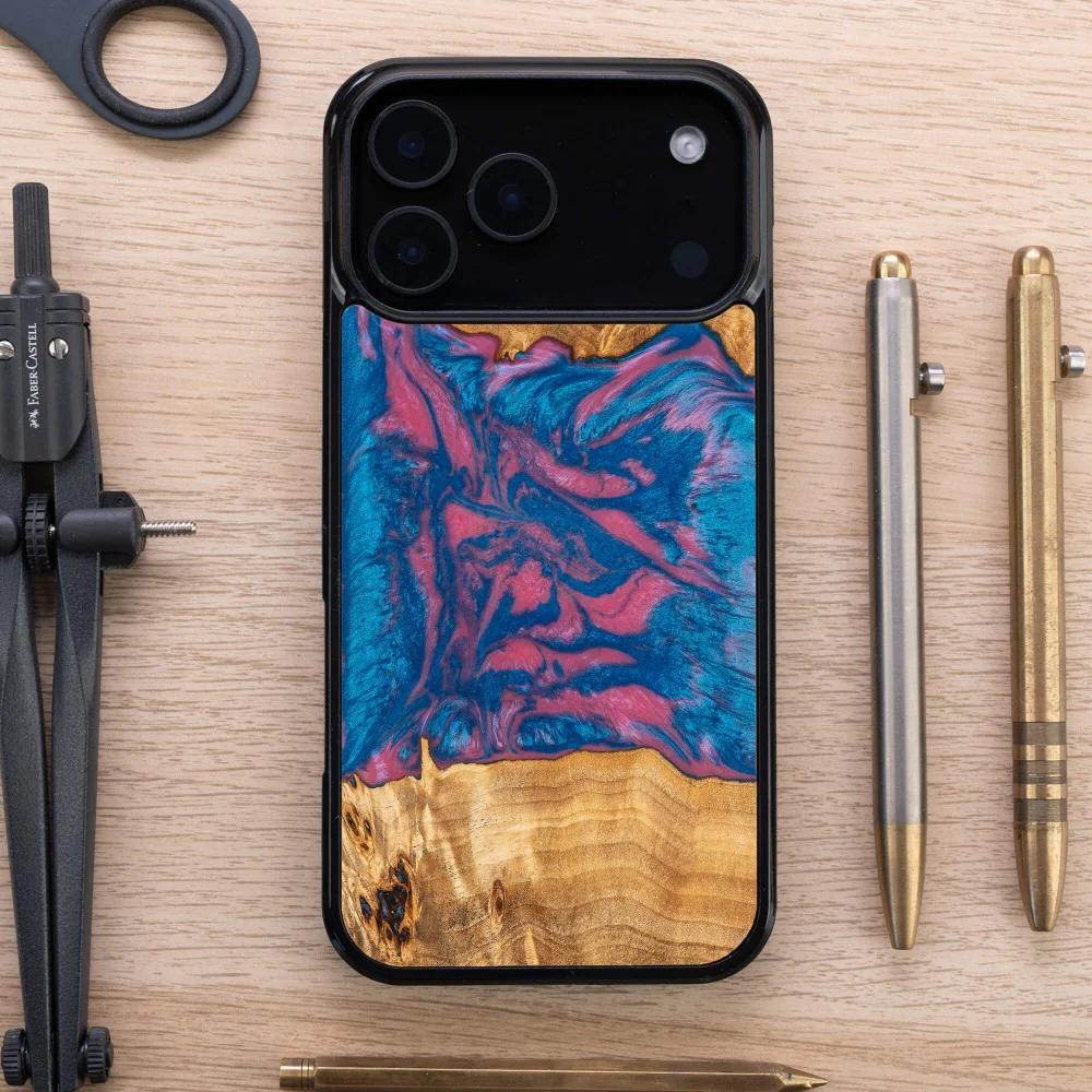 Holzhülle für iPhone 17 Pro Max, Bewood Unique Neons Vegas - Image 3