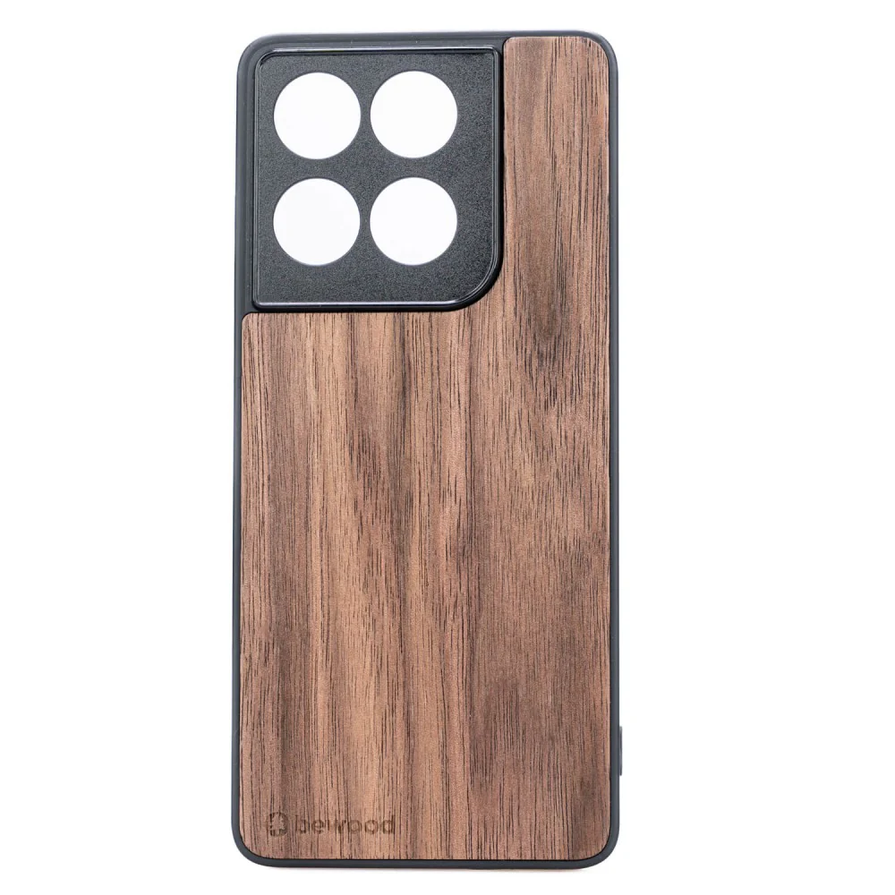 Holzhülle für Motorola Edge 70, Bewood Amerikanischer Nussbaum