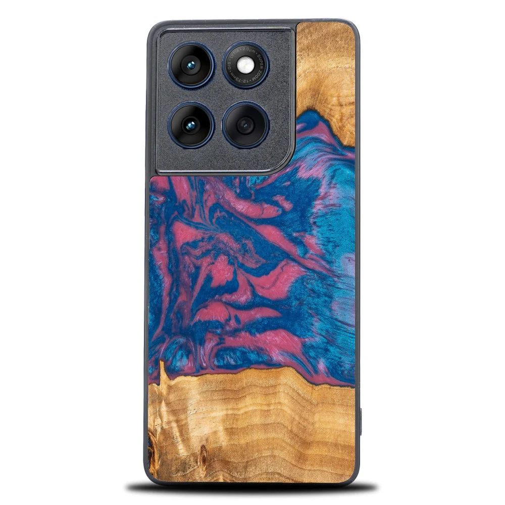 Holzhülle für Motorola Edge 70, Bewood Unique Neons Vegas