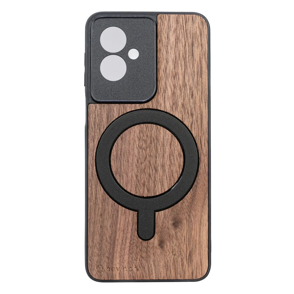 Holzhülle für Motorola Moto G55 5G, Bewood Amerikanischer für MagSafe