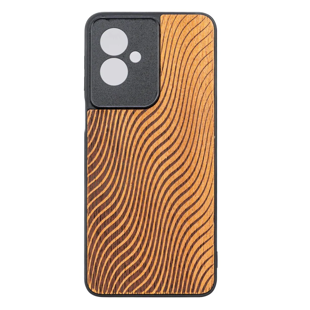 Holzhülle für Motorola Moto G55 5G, Bewood Merbauwellen