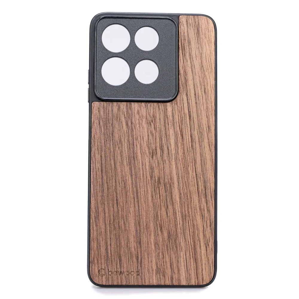 Holzhülle für Motorola Moto G56 5G, Bewood Amerikanischer Nussbaum