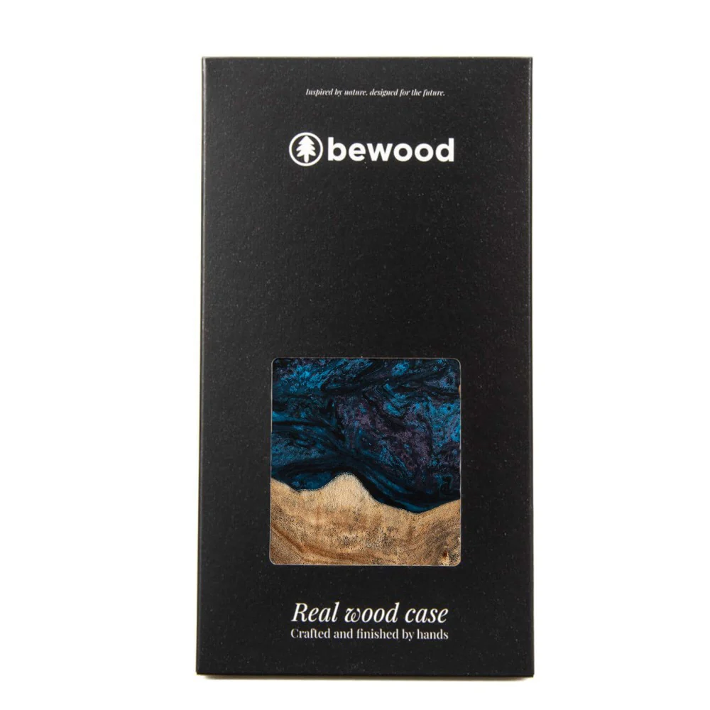 Holzhülle für Motorola Moto G56 5G, Bewood Unique Planets Neptun - Image 2