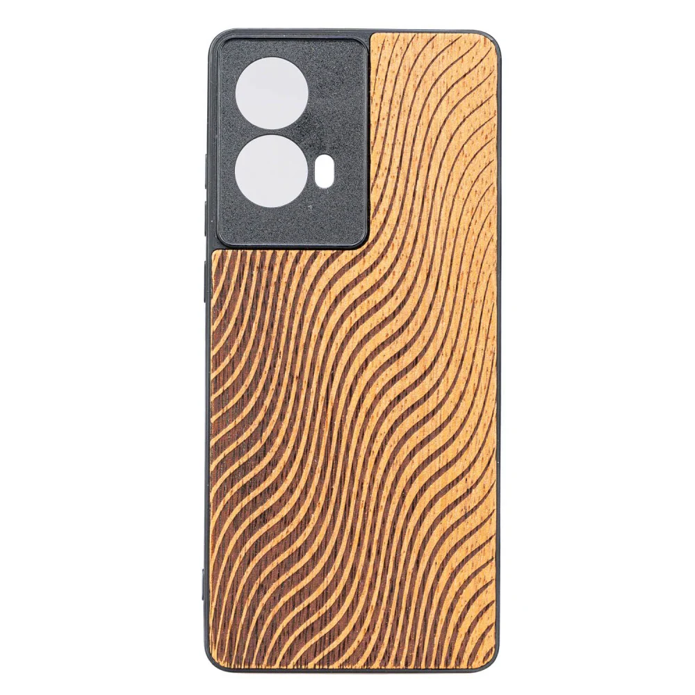 Holzhülle für Motorola Moto G85 5G, Bewood Merbauwellen