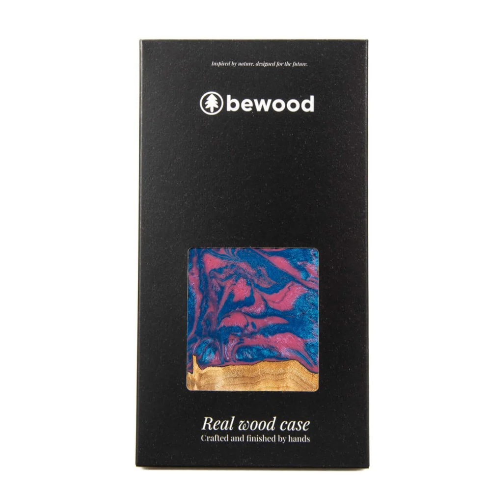 Holzhülle für Motorola Moto G85 5G, Bewood Unique Neons Vegas - Image 2