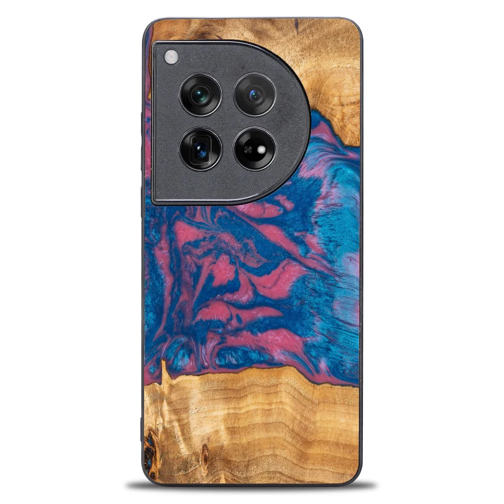 Holzhülle für OnePlus 12, Bewood Unique Neons Vegas