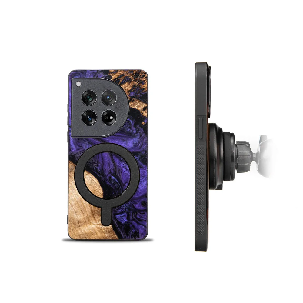 Holzhülle für OnePlus 12, Bewood Unique Violet für MagSafe - Image 2