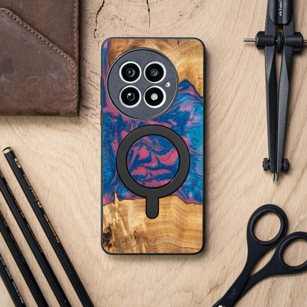 Holzhülle für OnePlus 13, Bewood Unique Neons Vegas für MagSafe - Image 3