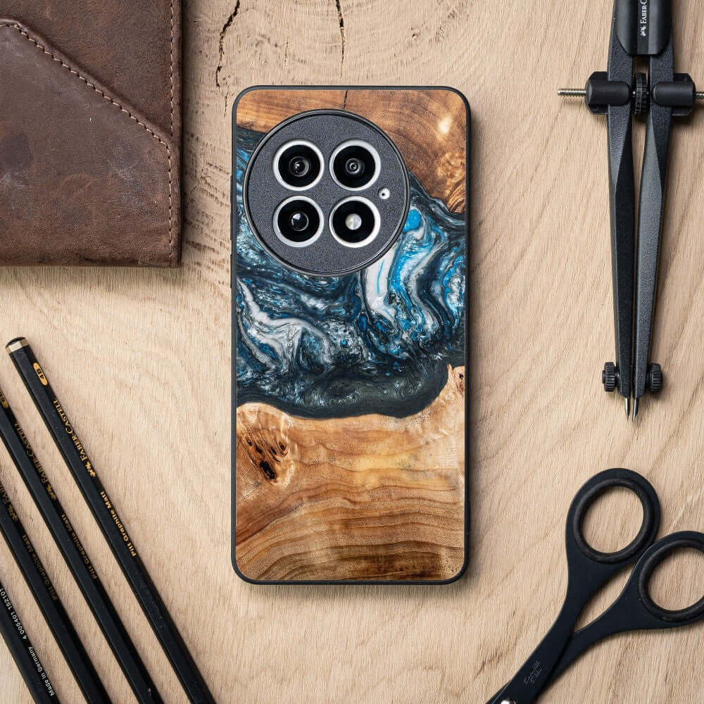 Holzhülle für OnePlus 13, Bewood Unique Planets Erde - Image 2