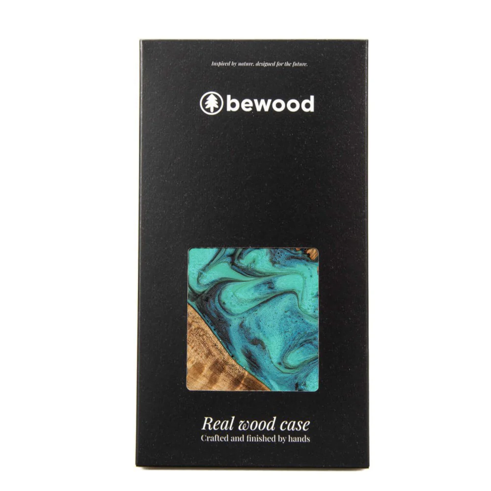 Holzhülle für OnePlus 15, Bewood Unique Turquoise - Image 2