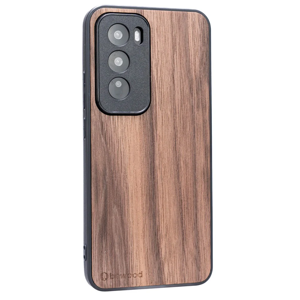 Holzhülle für Oppo Reno 12 Pro, Bewood Amerikanischer Nussbaum - Image 2