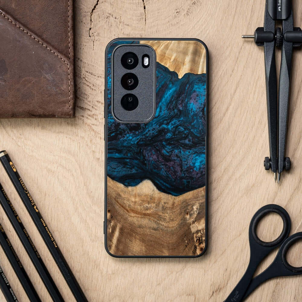 Holzhülle für Oppo Reno 12 Pro, Bewood Unique Planets Neptun - Image 2