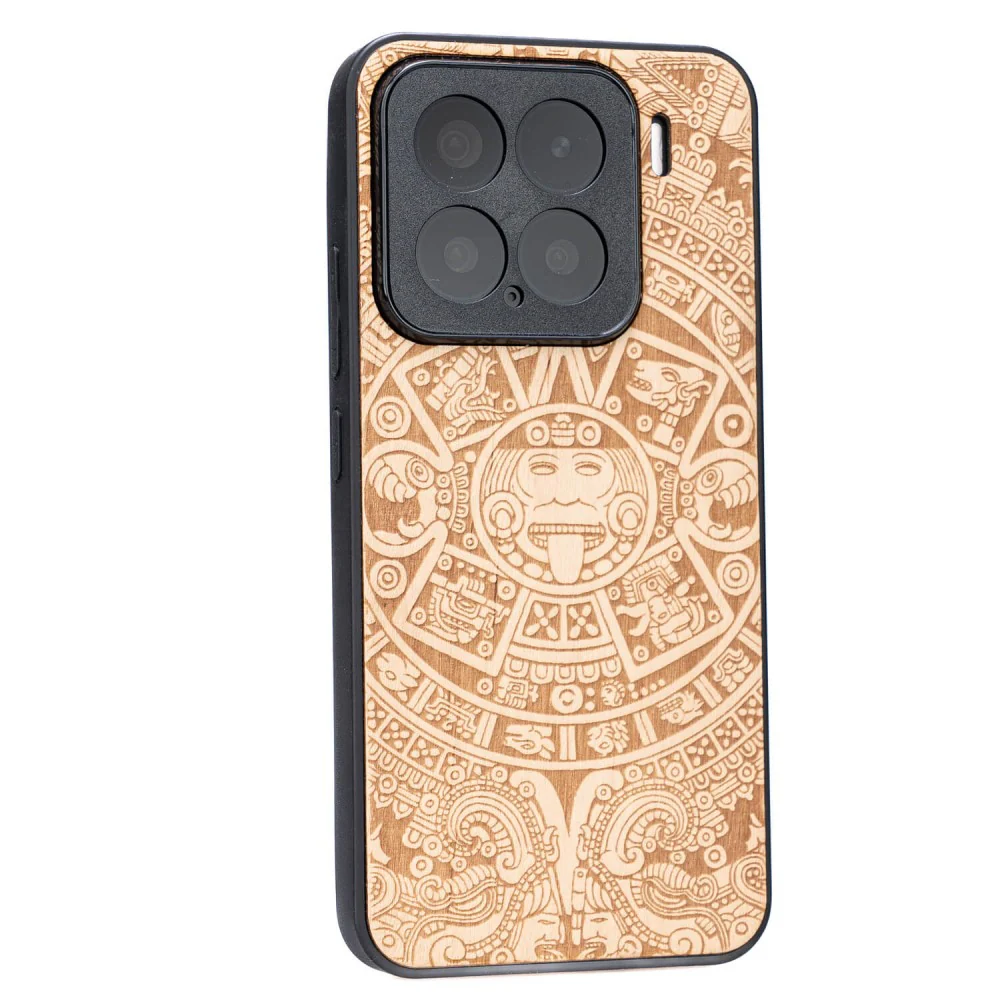 Holzhülle für Xiaomi 15, Bewood Aniegre Aztekischer Kalender - Image 2