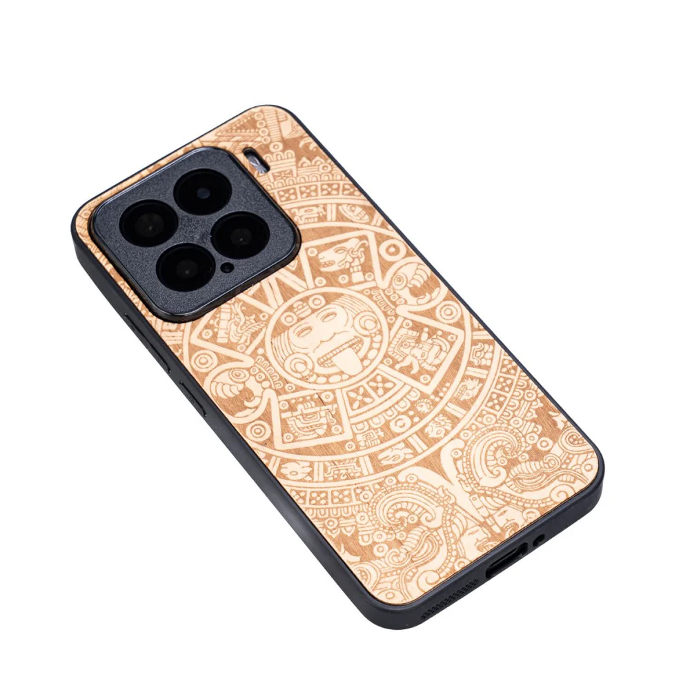 Holzhülle für Xiaomi 15, Bewood Aniegre Aztekischer Kalender - Image 3