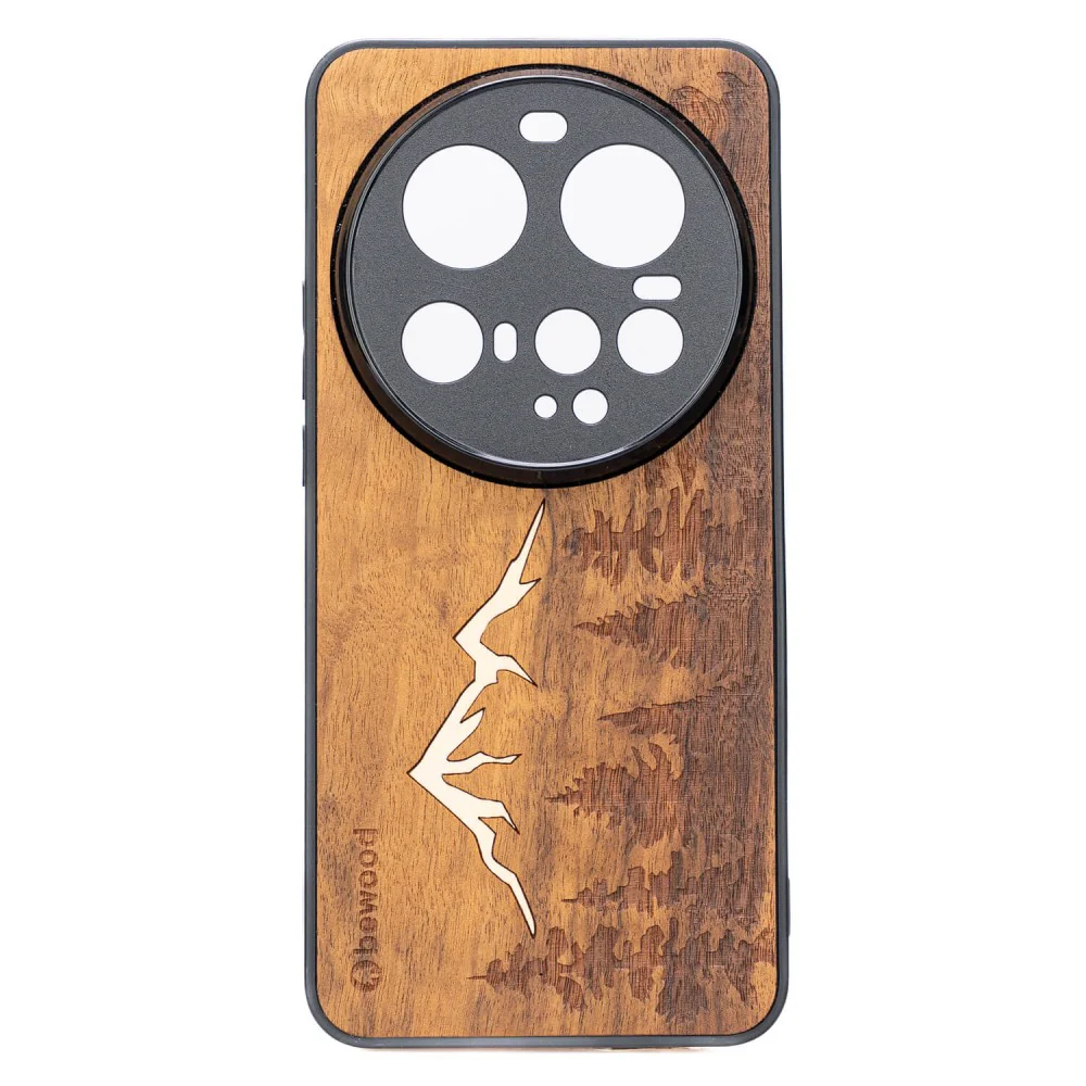 Holzhülle für Xiaomi 15 Ultra, Bewood Imbuia-Gebirge