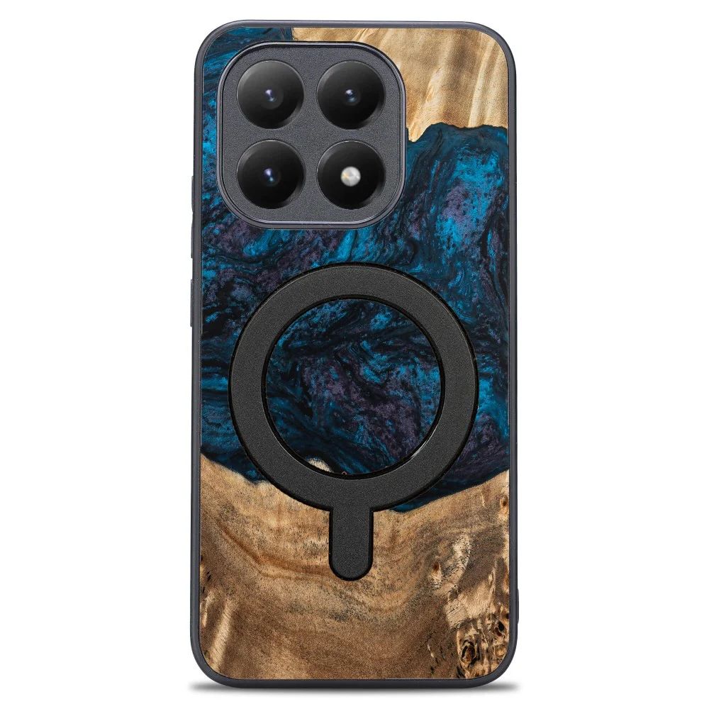 Holzhülle für Xiaomi 15T, Bewood Unique Planets Neptun für MagSafe