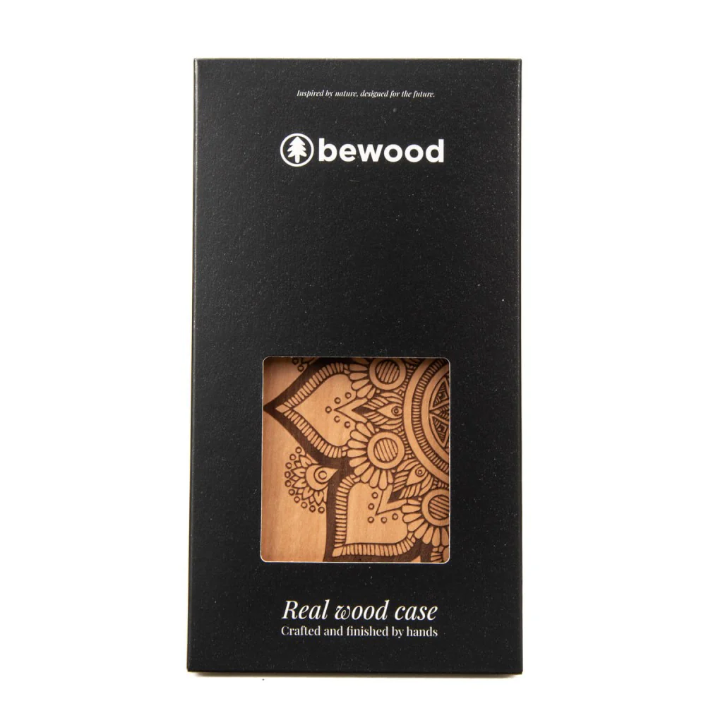Holzhülle für Xiaomi 15T Pro, Bewood Apfelbaum Mandala - Image 2