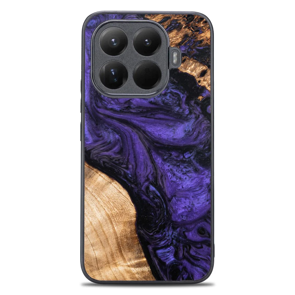 Holzhülle für Xiaomi 15T Pro, Bewood Unique Violet