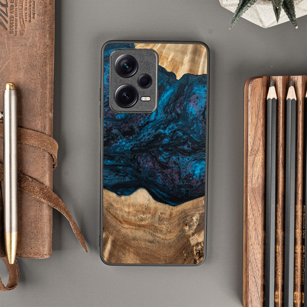Holzhülle für Xiaomi Redmi Note 12 Pro+ 5G, Bewood Unique Planets Neptun - Image 3