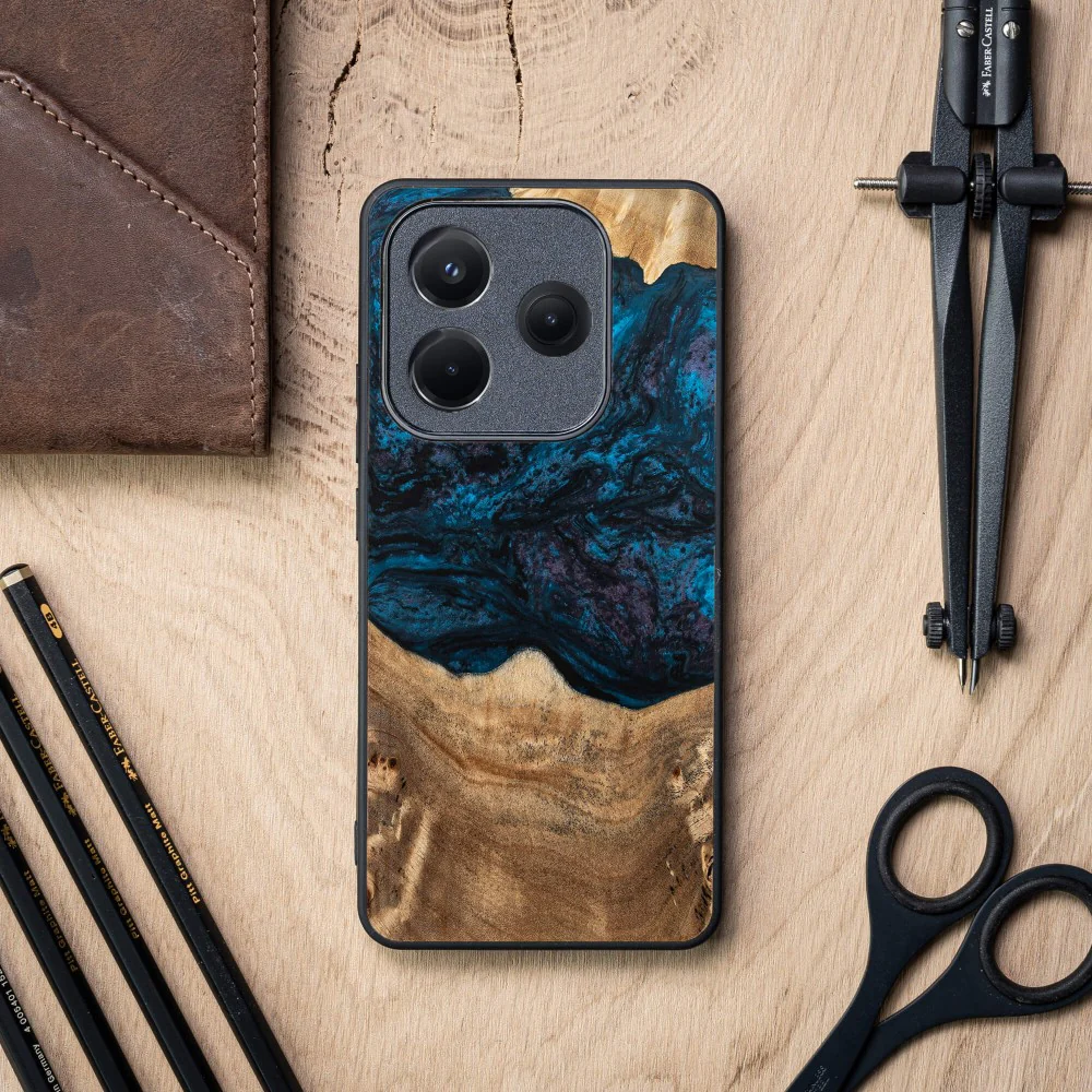 Holzhülle für Xiaomi Redmi Note 14 5G, Bewood Unique Planets Neptun - Image 2