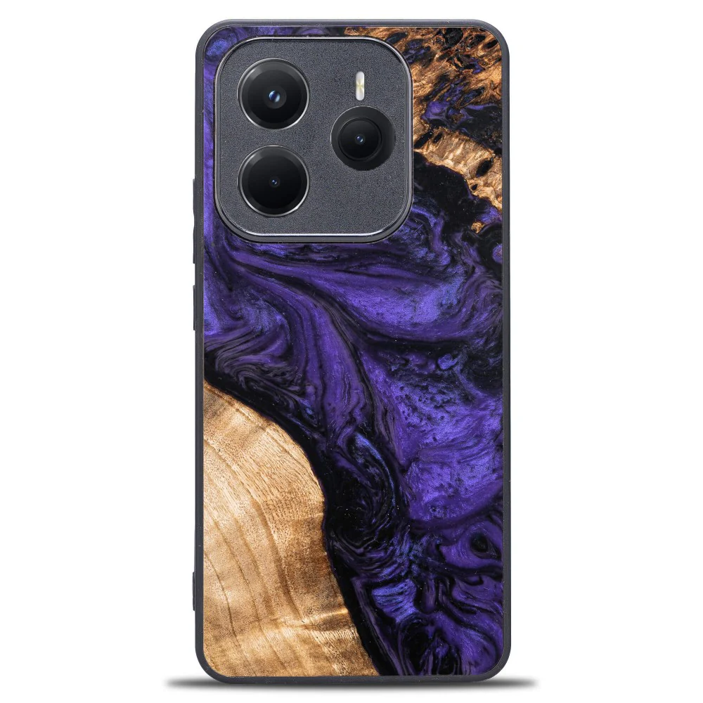 Holzhülle für Xiaomi Redmi Note 14 5G, Bewood Unique Violet