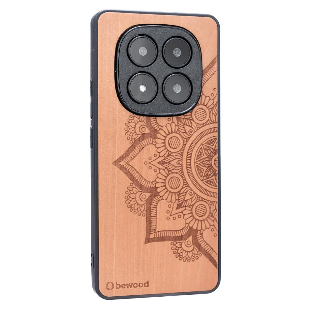 Holzhülle für Xiaomi Redmi Note 14 Pro Plus 5G, Bewood Apfelbaum Mandala - Image 2