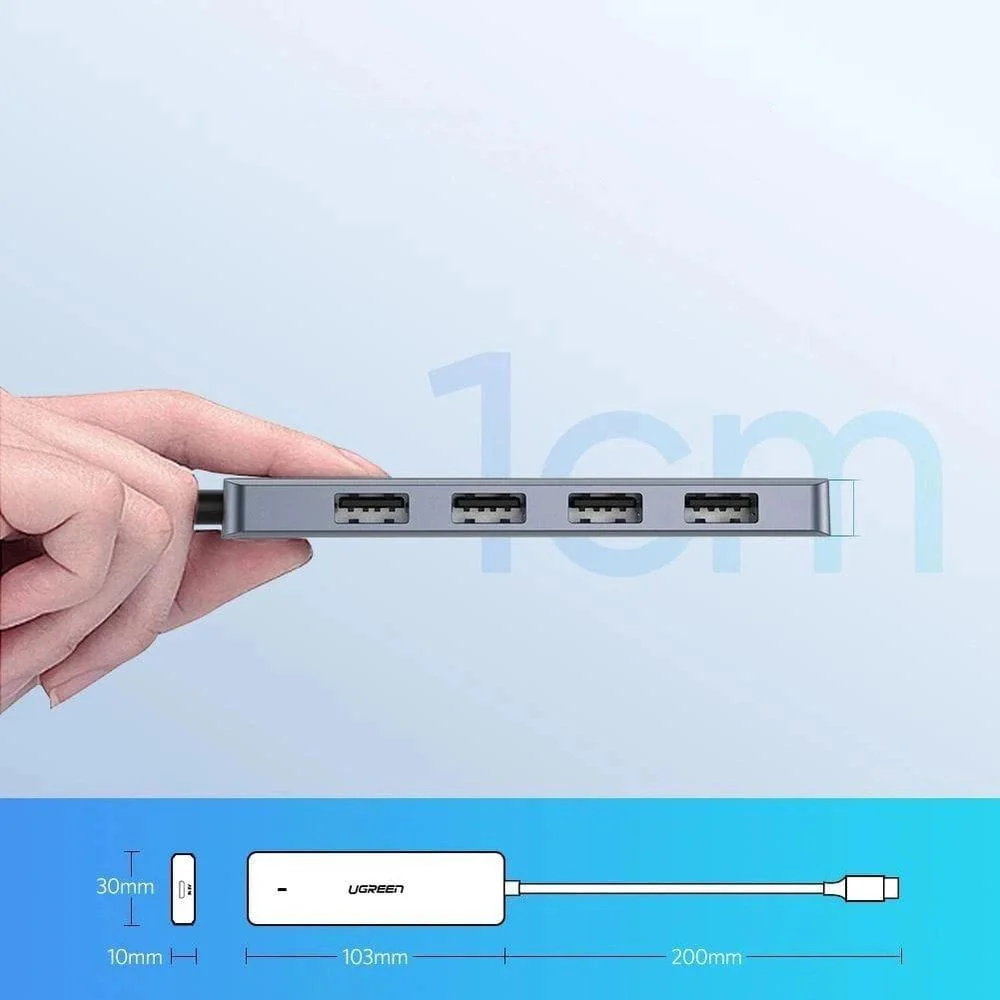 HUB 5w1 Ugreen 4x USB 3.0 Gen 1, 5Gbps, Grau - Image 15