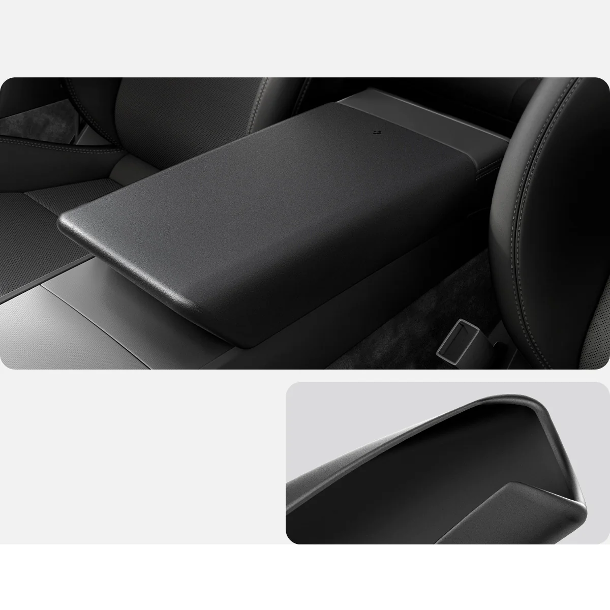 Hülle, Armlehnenpolster für Tesla Model 3 Highland 2024, Spigen Armrest Cover, Schwarz - Image 6