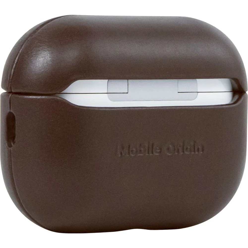 Hülle für AirPods Pro 2, Mobile Origin Leather Case, Braun - Image 3