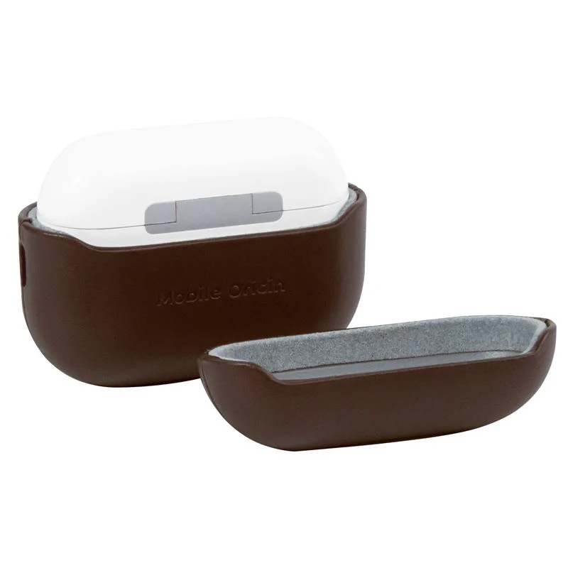 Hülle für AirPods Pro 2, Mobile Origin Leather Case, Braun - Image 4