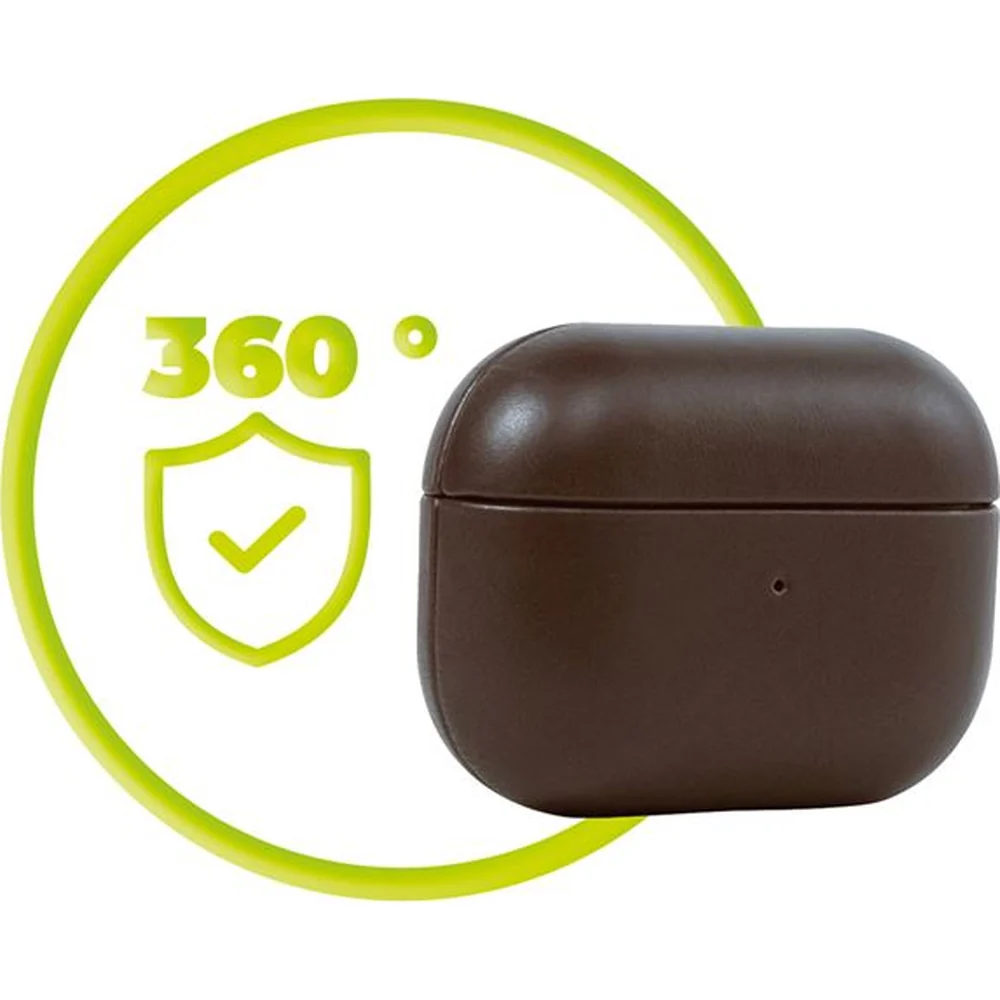 Hülle für AirPods Pro 2, Mobile Origin Leather Case, Braun - Image 8