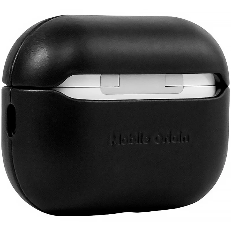 Hülle für AirPods Pro 2, Mobile Origin Leather Case, Schwarz - Image 3