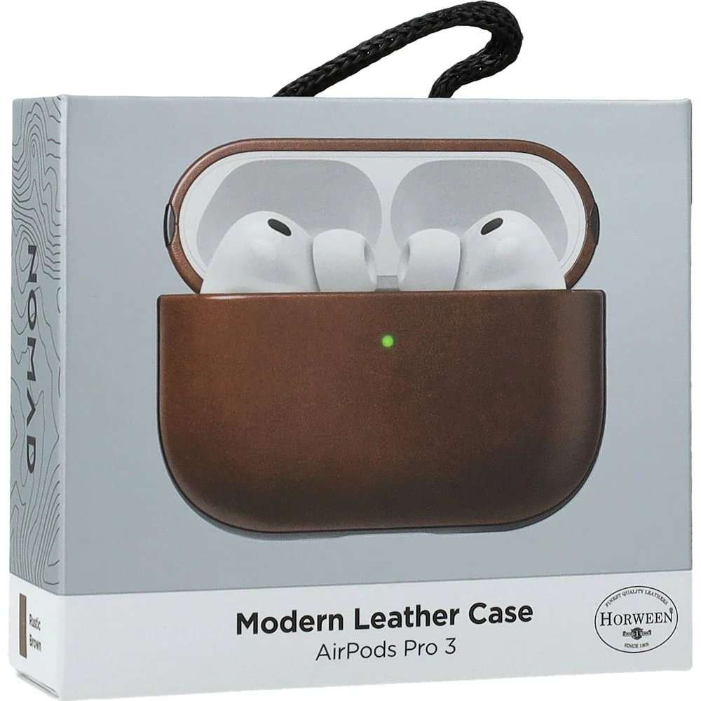 Hülle für AirPods Pro 3, Nomad Modern Leather Horween Series, Braun - Image 10