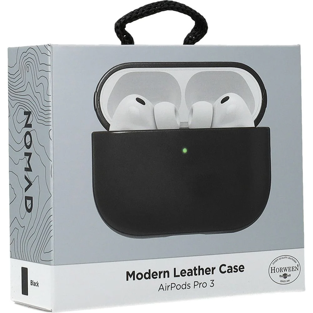 Hülle für AirPods Pro 3, Nomad Modern Leather Horween Series, Schwarz - Image 10