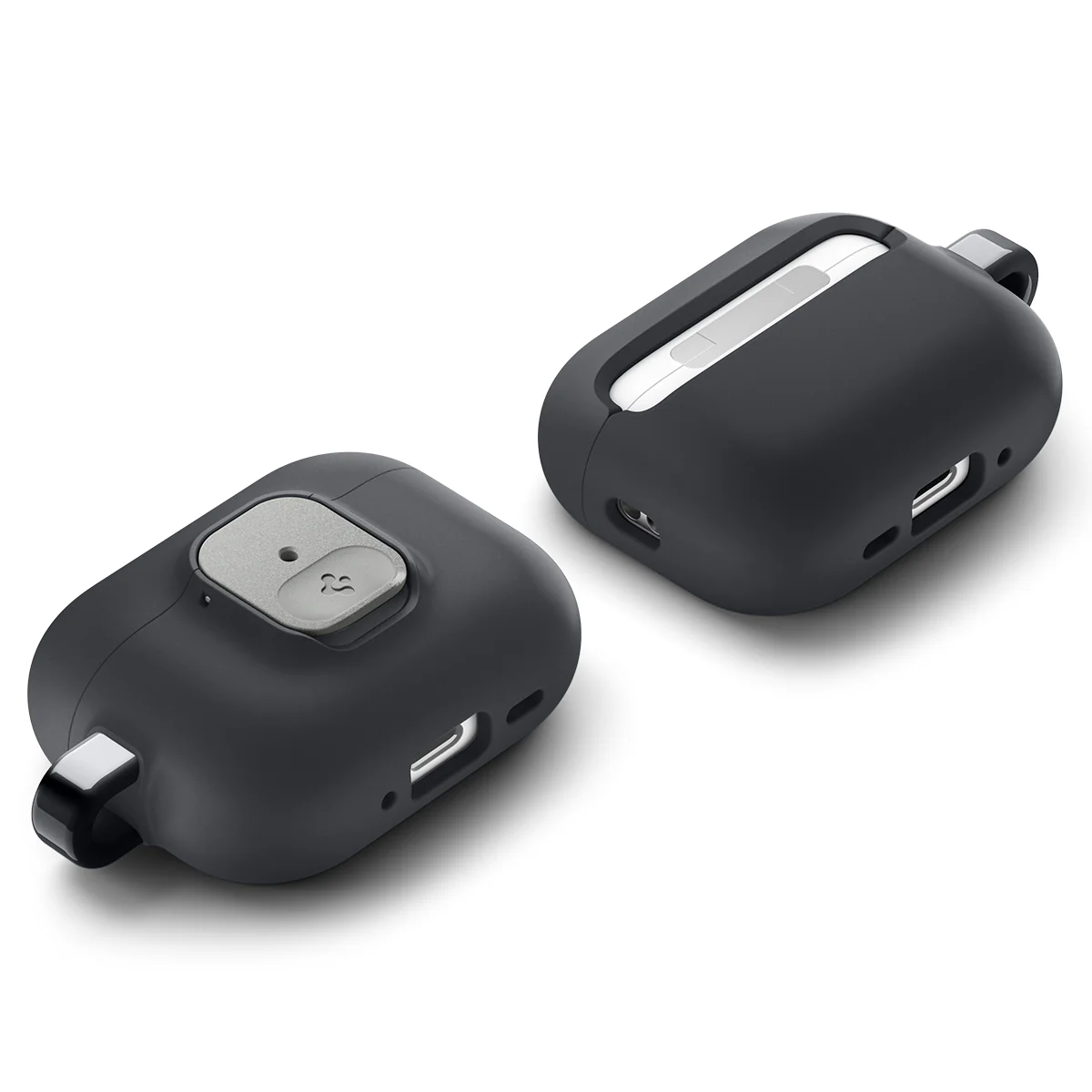 Hülle für Apple AirPods Pro 3, Spigen Nano Pop, Schwarz-Grau - Image 11