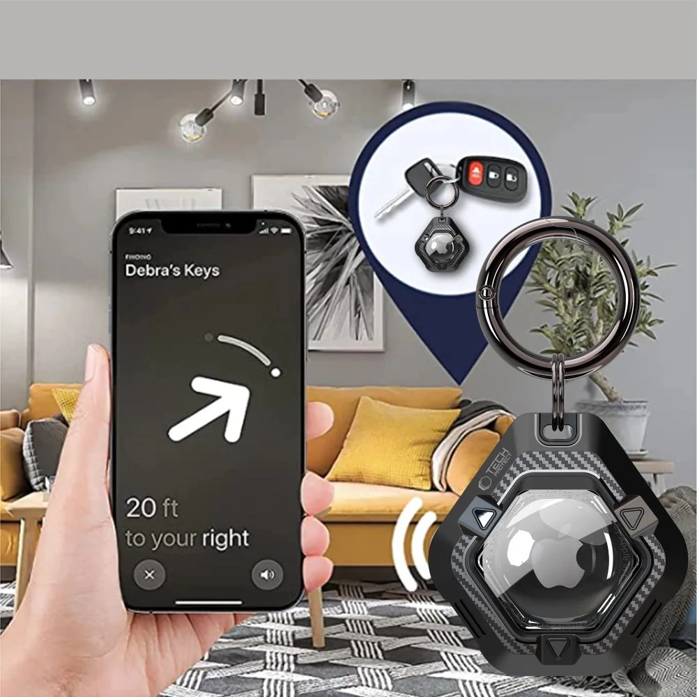 Hülle für Apple AirTag 2 / 1, Tech-Protect Defense, Schwarz - Image 7