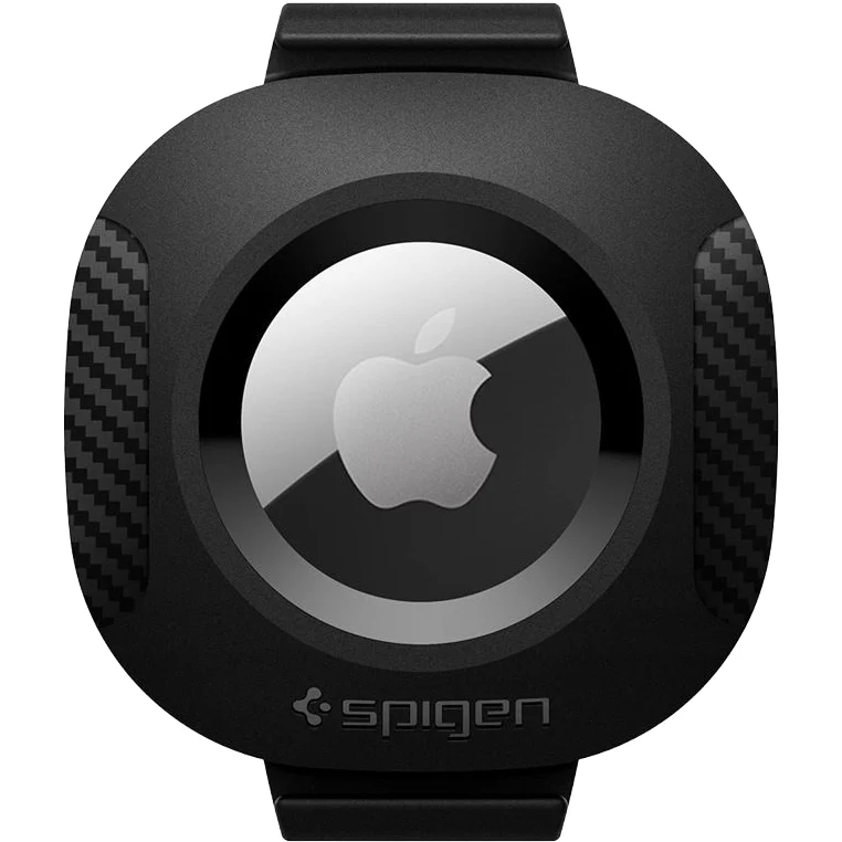 Hülle für Apple AirTag, Spigen Pet Collar, für Halsband, Rucksack und Koffer, Schwarz