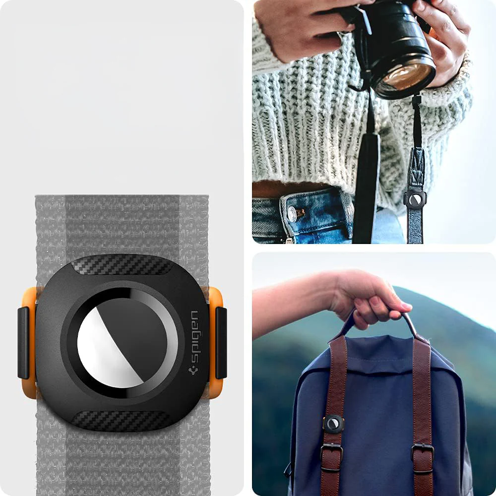 Hülle für Apple AirTag, Spigen Pet Collar, für Halsband, Rucksack und Koffer, Schwarz - Image 6