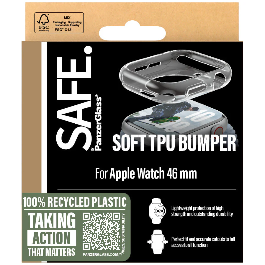 Hülle für Apple Watch 11 / 10 (46 mm), SAFE by PanzerGlass TPU Case, Transparent - Image 2