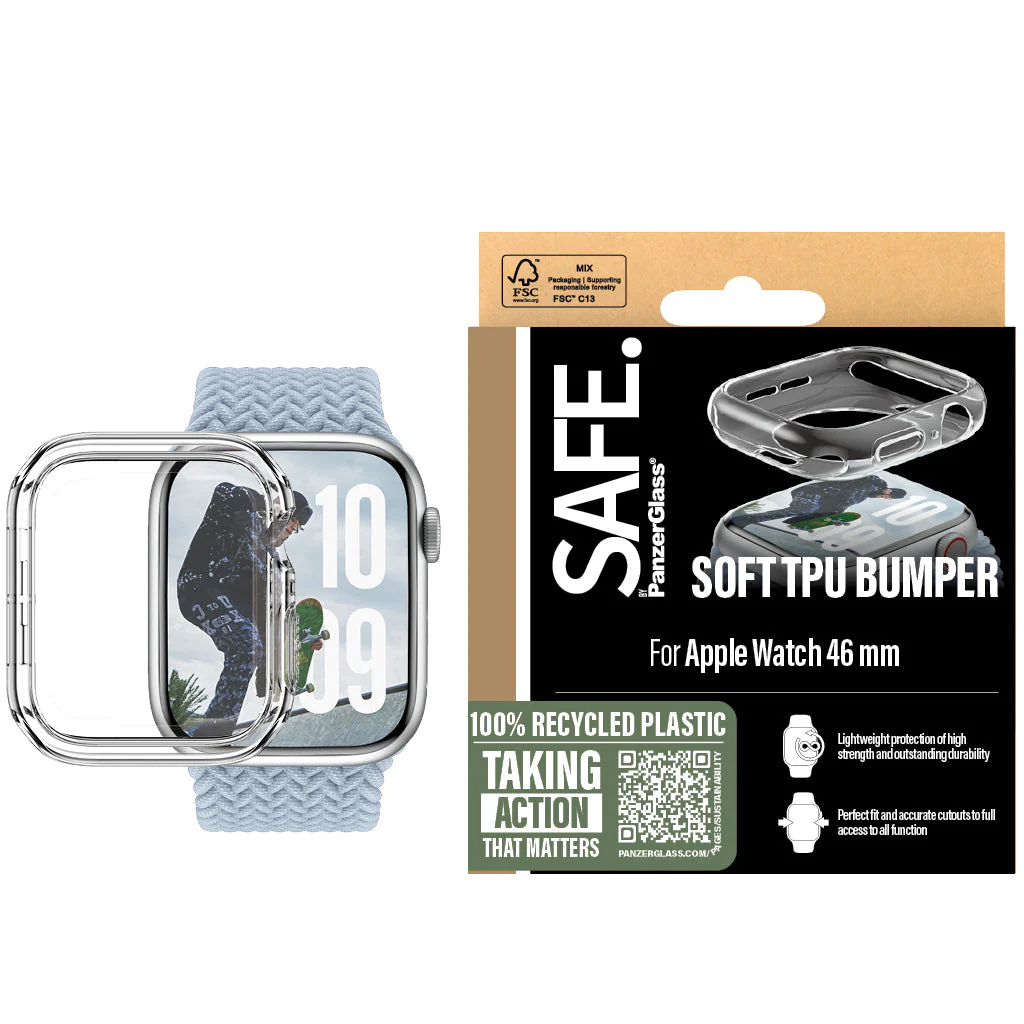 Hülle für Apple Watch 11 / 10 (46 mm), SAFE by PanzerGlass TPU Case, Transparent - Image 5