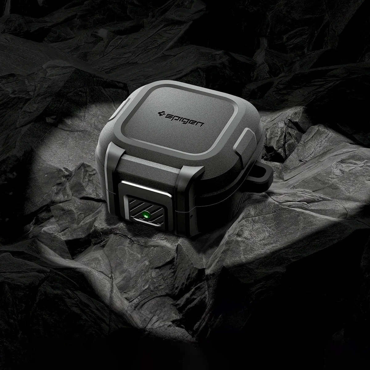 Hülle für Galaxy Buds 4 / 4 Pro, Spigen Lock Fit, Matt Schwarz - Image 15