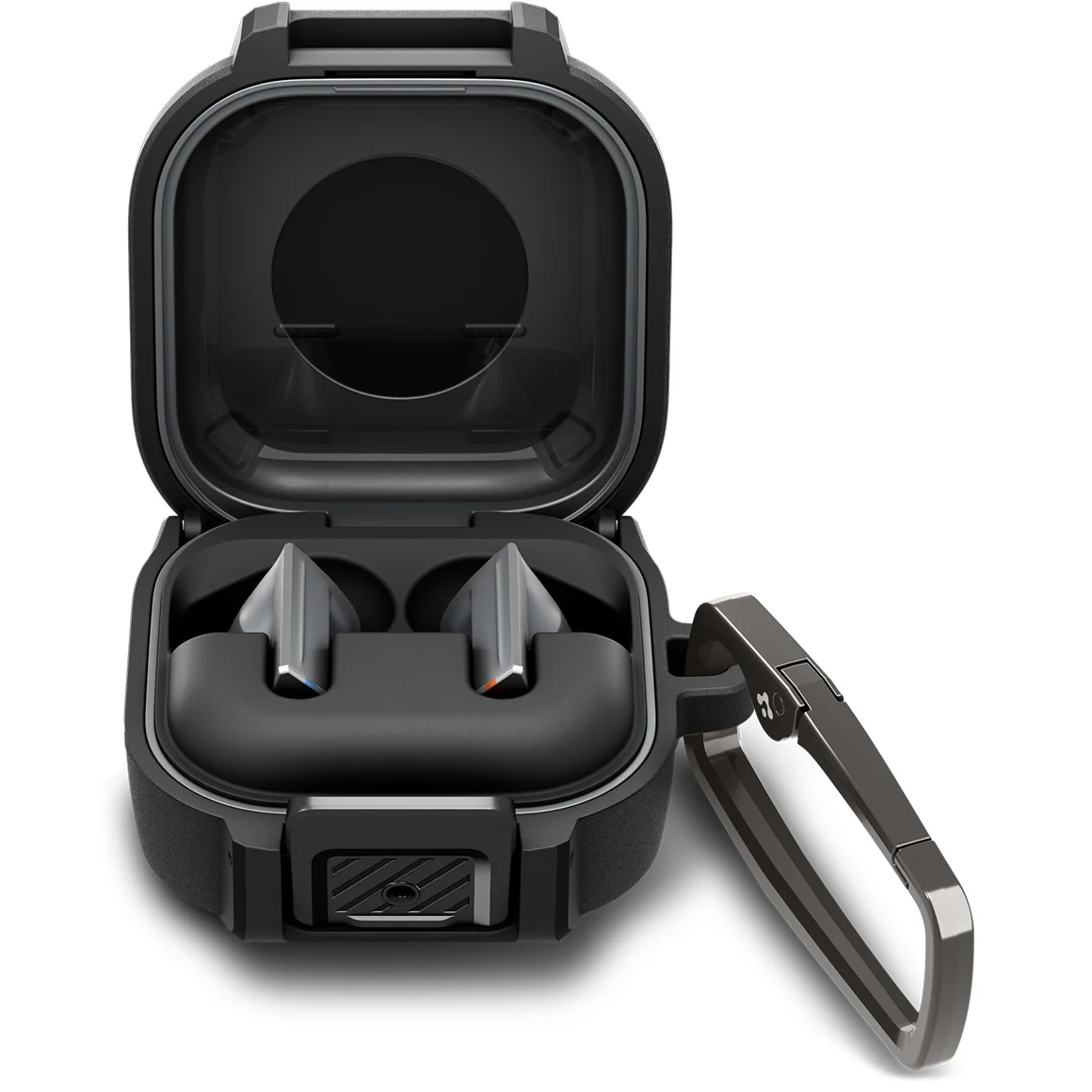 Hülle für Galaxy Buds 4 / 4 Pro, Spigen Lock Fit, Matt Schwarz - Image 2